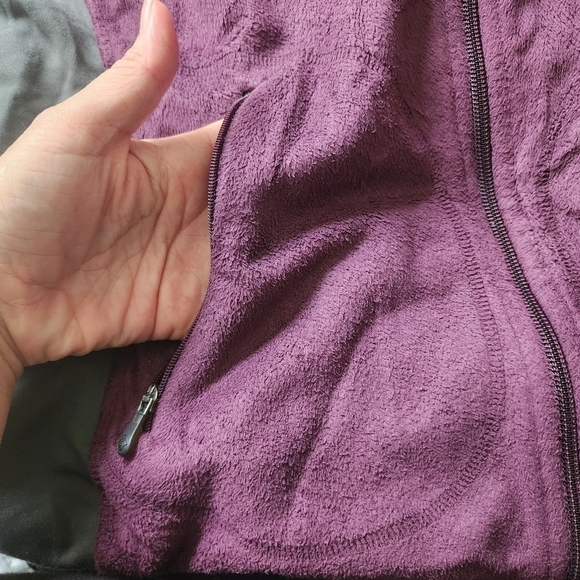 Columbia Interchange Fleece Jacket Women's Size Medium M Purple Zipper Pockets - Picture 4 of 12